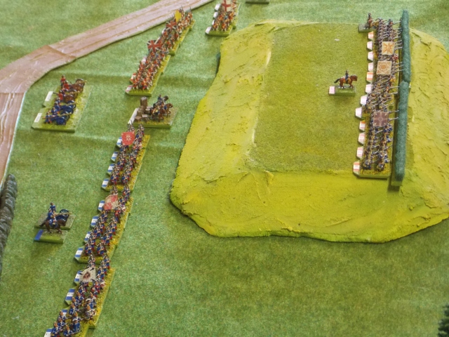 03. The Allied right moving into position before the battle.