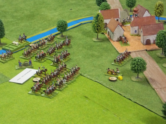 09. French cavalry starting to bypass the village