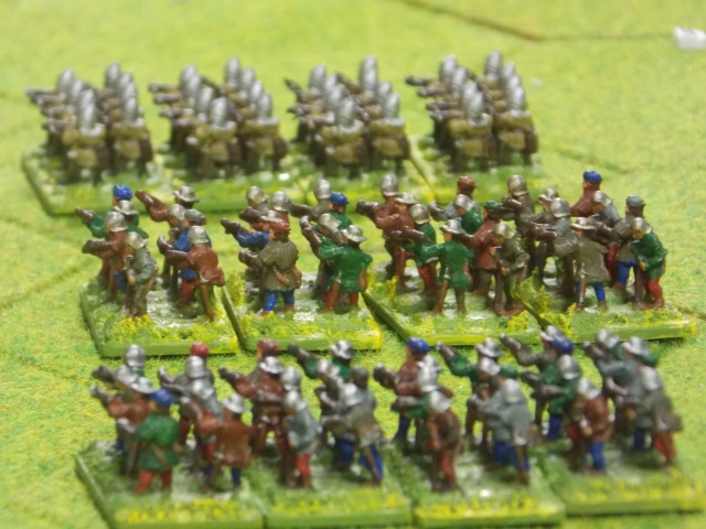 07. French crossbowmen advanced but never came into range.