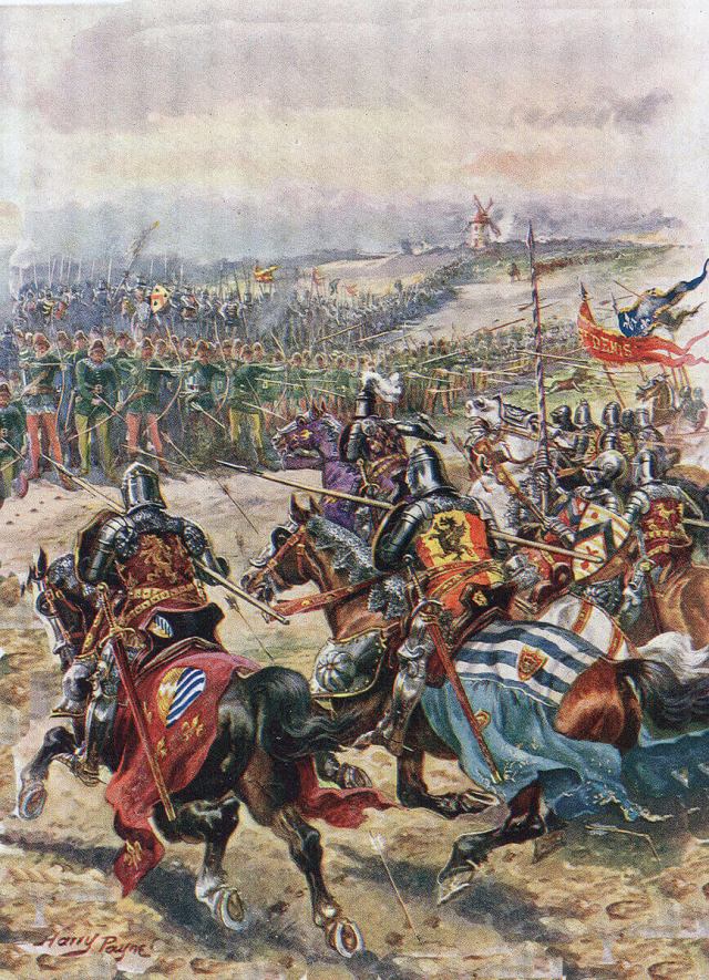 1346 Crecy Charge of the French Knights
